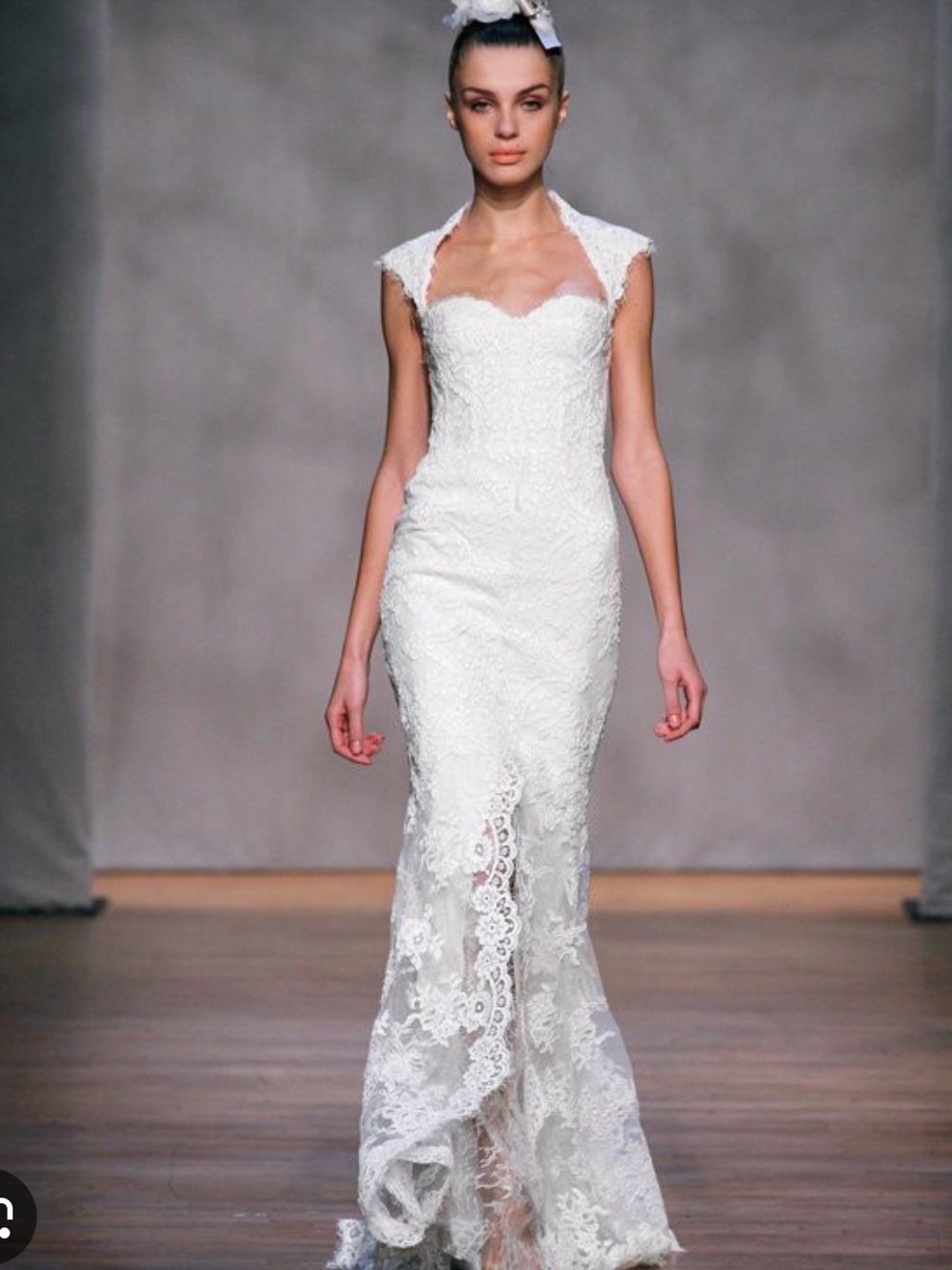 Monique Lhuillier Lace Amaranth Wedding Gown 10